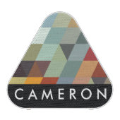 Geometric Patterns | Multicolor Triangles Bluetooth Speaker (Front)