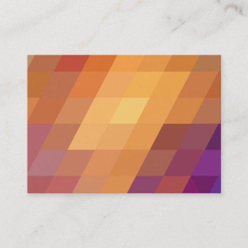 Geometric Patterns  Orange Parallelograms Business Card