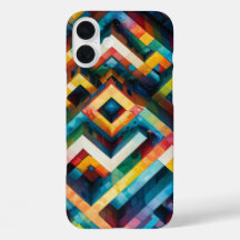 Geometric Patterns with Bold Contrasting Colors