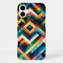 Geometric Patterns with Bold Contrasting Colors