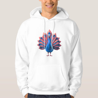 Geometric Peacock Hoodie