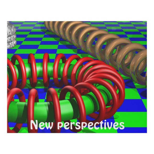 Geometric Perspective Art Optical Illusion Cool  Faux Canvas Print (Front)