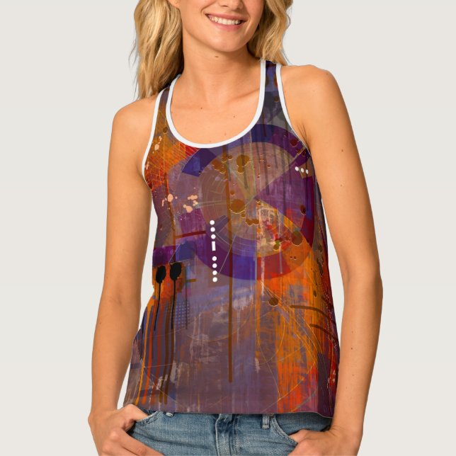 Geometric Perspective Tank Top (Front)