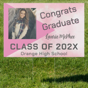 Geometric Photo Graduate Sign