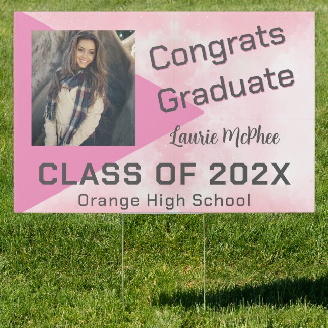 Geometric Photo Graduate  Sign (Insitu)