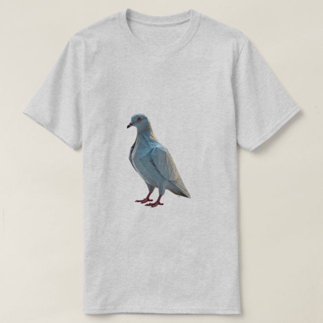 Geometric Pigeon T-Shirt (Design Front)