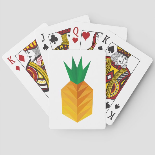 Geometric Pineapple Poker Cards (Back)