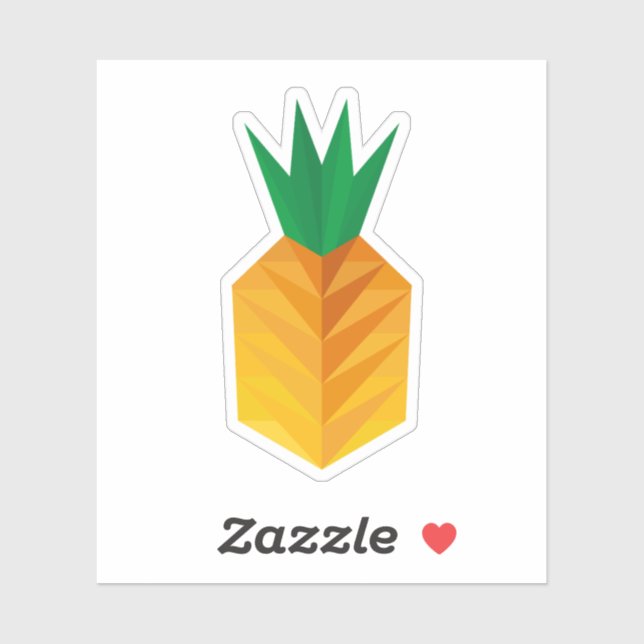 Geometric Pineapple Sticker (Sheet)