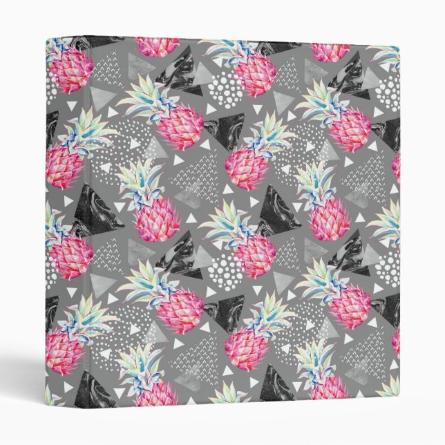 Geometric Pineapple Textured Pattern Binder (Front/Spine)