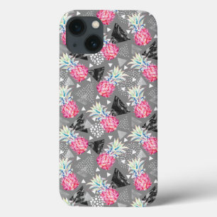 Geometric Pineapple Textured Pattern iPhone 13 Case
