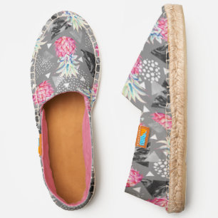 Geometric Pineapple Textured Pattern Espadrilles