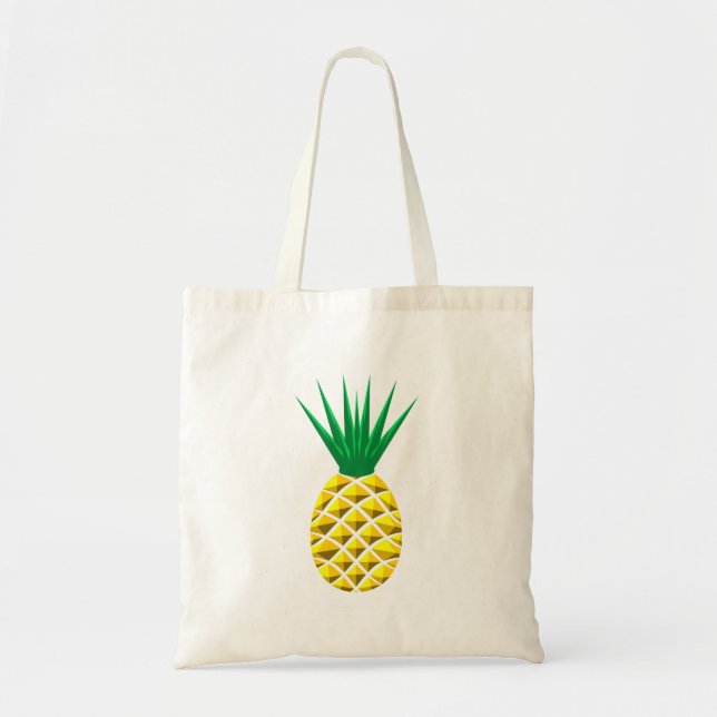 Geometric Pineapple Tote Bag (Front)