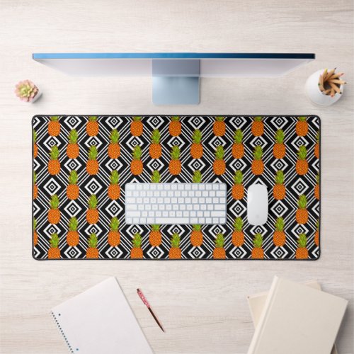 Geometric Pineapples Desk Mat