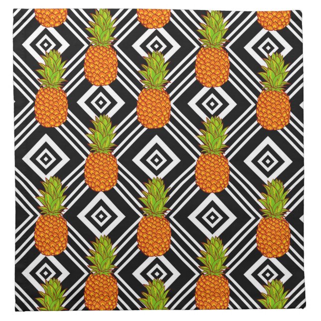 Geometric Pineapples Napkin (Front)