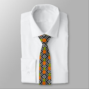 Geometric Pineapples Tie