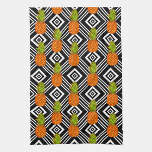 Geometric Pineapples Towel