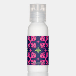 Geometric Pink Floral Petals Abstract pattern Hand Lotion