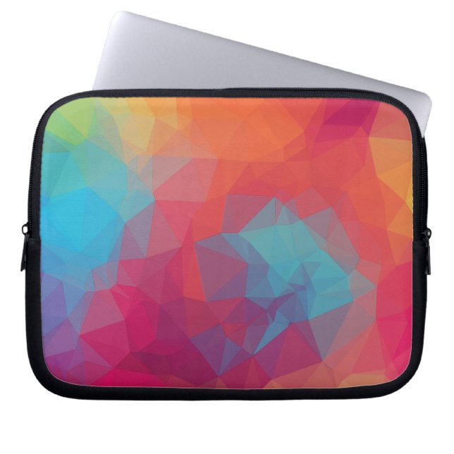 Geometric pink_funda_10 laptop sleeve (Front)