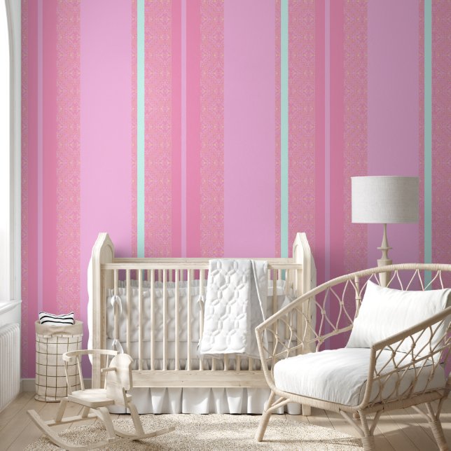 geometric pink wallpaper  (Kids)