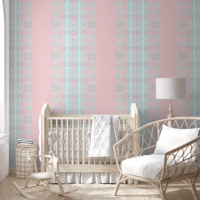geometric pink wallpaper  (Kids)