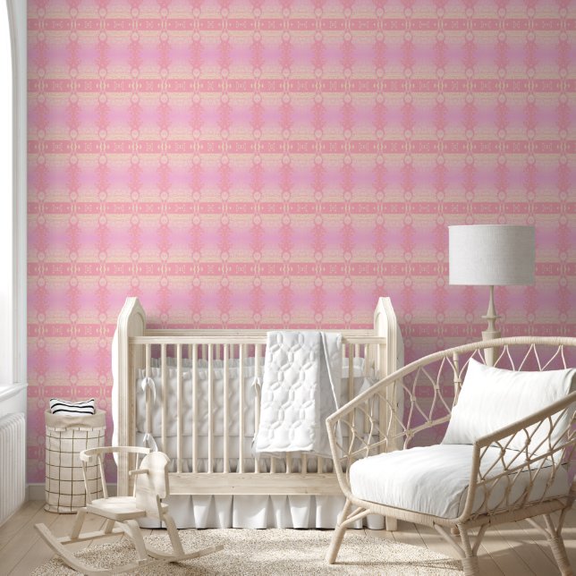 geometric pink wallpaper  (Kids)