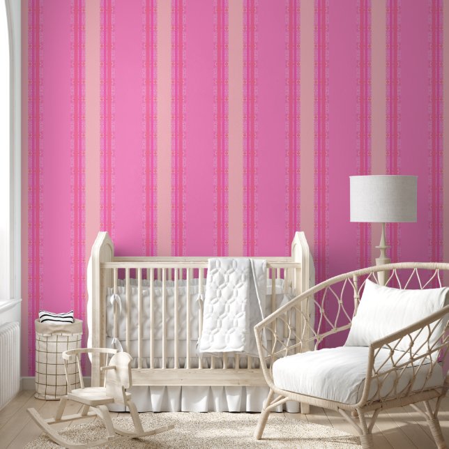 geometric pink wallpaper  (Kids)