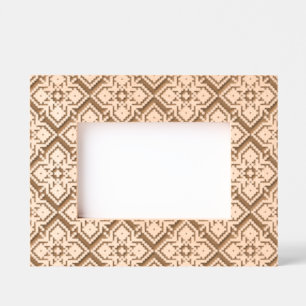 Geometric Pixel Pattern Floral Landscape Size Engraved Frames