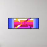 Geometric Pixels Canvas Print