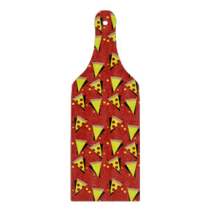 Geometric Pizza Pepperoni Italian Slice Cutting Board