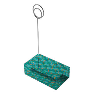 geometric place card holder