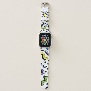 Geometric Play: Doodle Shapes Pattern Apple Watch Band