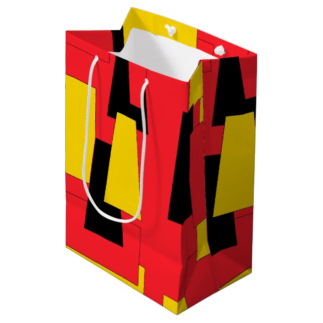 Geometric Pleasure Medium Gift Bag (Front Angled)