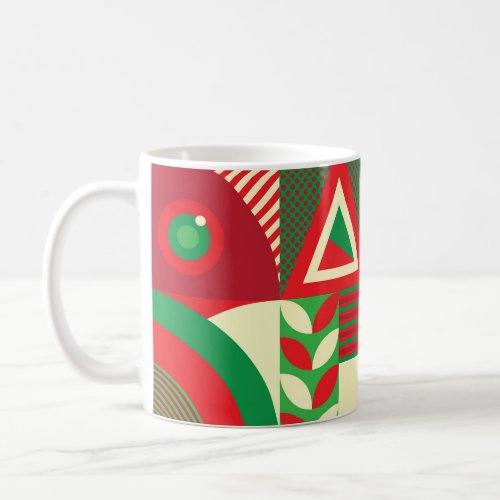Geometric Pop Colorful Abstract Tiles Coffee Mug