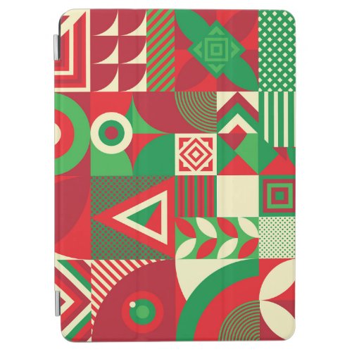 Geometric Pop Colorful Abstract Tiles iPad Air Cover