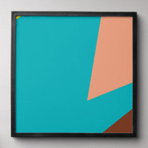  Geometric poster for summer Peel And Stick Photo Tile