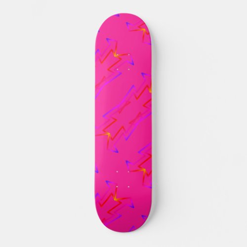 Geometric Pre_Built Complete  Pink Skateboard