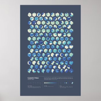 Geometric Primes - Collection 1  Series 2 Poster by creativ82 at Zazzle