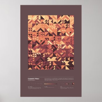 Geometric Primes - Collection 2  Series 3 Poster by creativ82 at Zazzle
