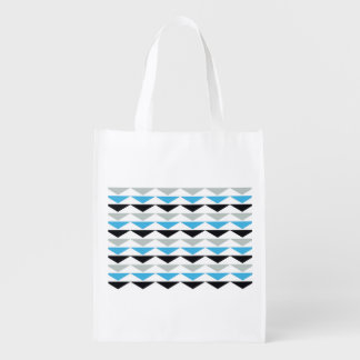 Geometric Print Reusable Grocery Bag