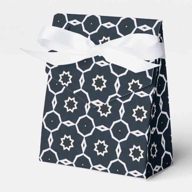 Geometric printed favor boxes (Front Side)