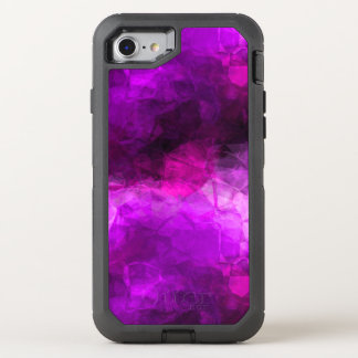 Geometric Purples Abstract OtterBox Defender iPhone SE/8/7 Case