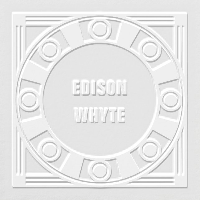 Geometric Radial Bar & Circle Embosser (Design)