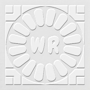 Geometric Radial Capsule Monogram Embosser