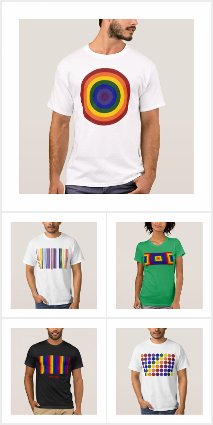 Geometric Rainbow Pattern LGBT Pride T-shirts