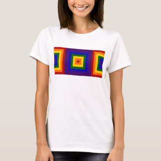 Geometric Rainbow Squares T-shirt