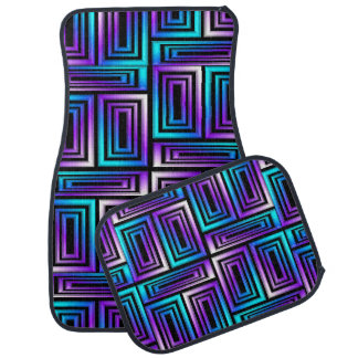 geometric rectangles car mats