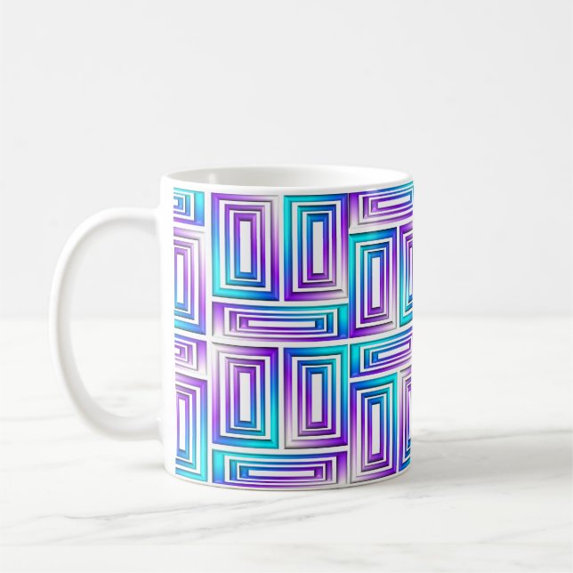 geometric rectangles coffee cup (Left)