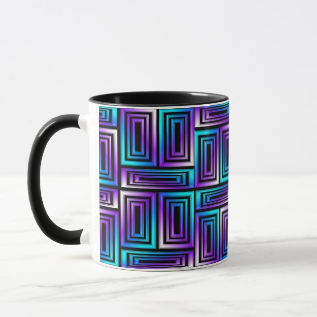 geometric rectangles coffee cup (Left)