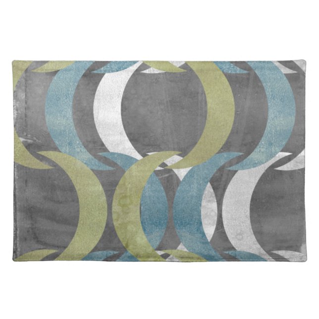 Geometric Repeat I Cloth Placemat (Front)