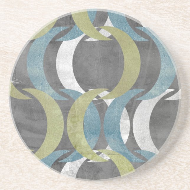 Geometric Repeat I Drink Coaster (Front)